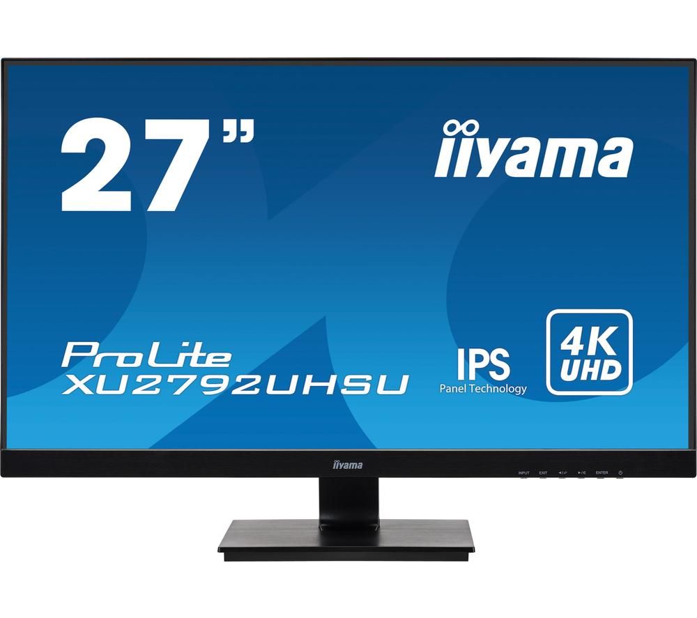 IIYAMA ProLite XU2792UHSU-B1 4K Ultra HD 27" IPS LED Monitor - Black, Black