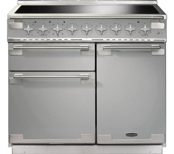 Rangemaster Elise 100 Electric Induction Range Cooker - Stainless Steel & Chrome, Stainless Steel