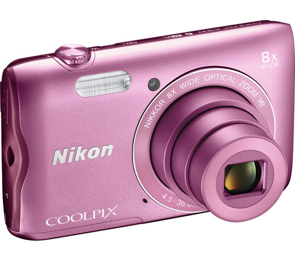 NIKON COOLPIX A300 Compact Camera - Pink, Pink