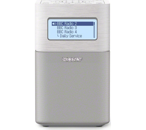 SONY XDRV1BTDW Portable DAB Radio - White, White