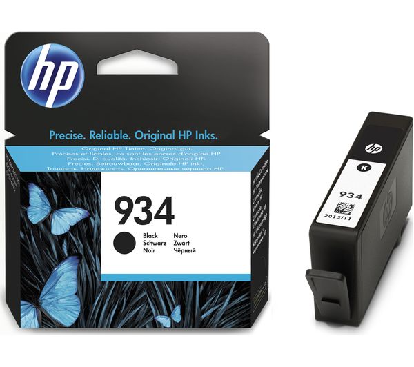 HP 934 Black Original Ink Cartridge, Black