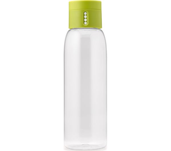 JOSEPH JOSEPH Dot Hydration Tracking 600 ml Water Bottle - Green, Green