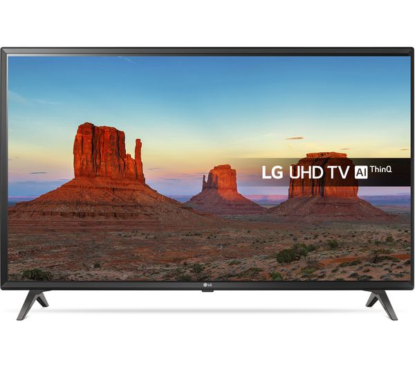 LG 43UK6300PLB 43" Smart 4K Ultra HD HDR LED TV, Gold