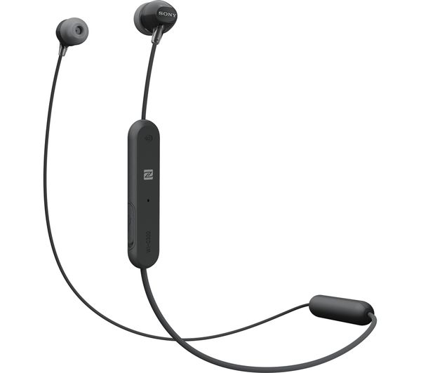 SONY WIC300B.CE7 Wireless Bluetooth Headphones - Black, Black