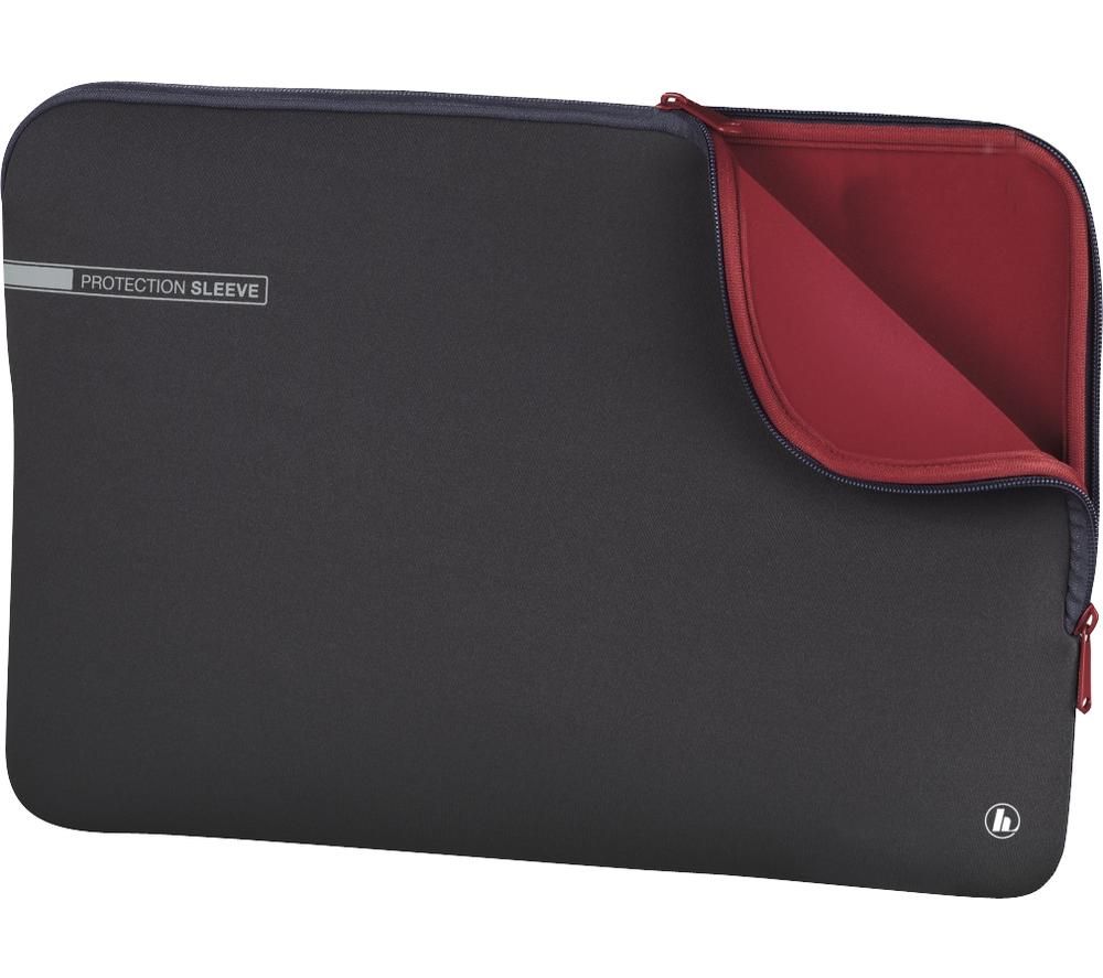 HAMA Essential Line 14.1" Laptop Sleeve - Grey & Red, Grey