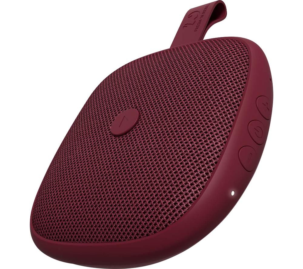 FRESH N REBEL Rockbox Bold XS Portable Bluetooth Speaker - Ruby Red, Red