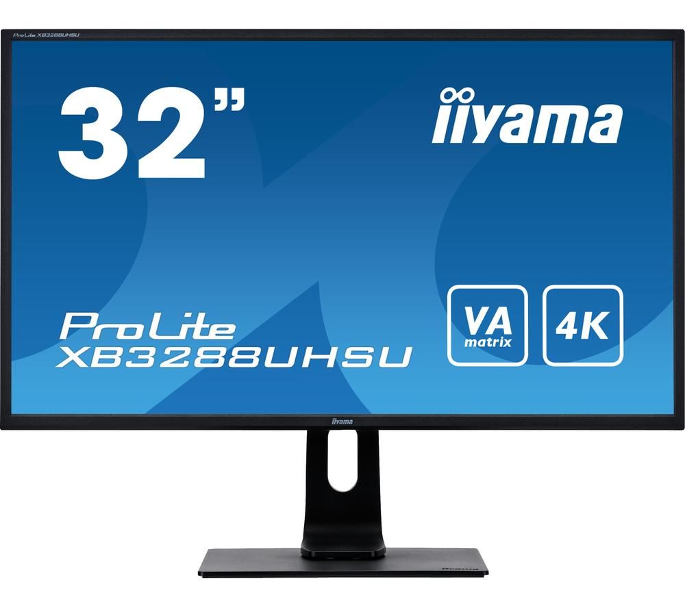 IIYAMA ProLite XB3288UHSU-B1 4K Ultra HD 32" VA LED Monitor - Black, Black