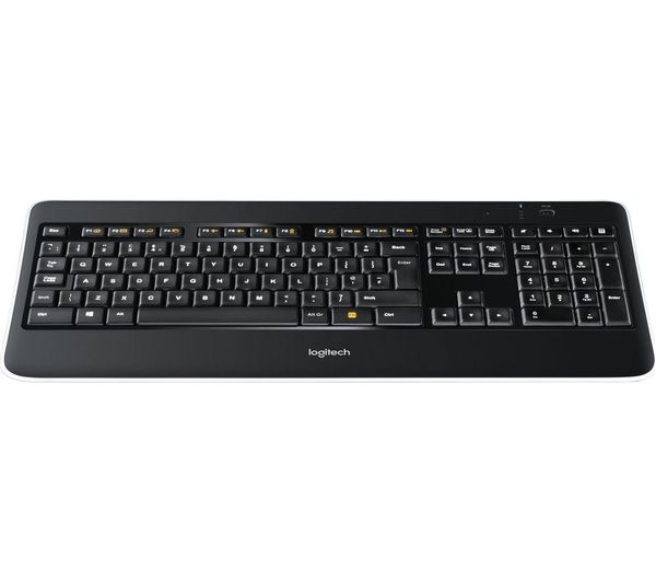 LOGITECH K800 Illuminated Wireless Keyboard - Black, Black