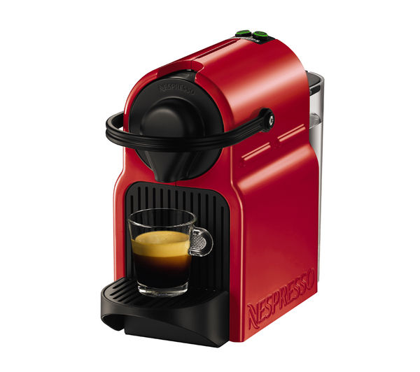 NESPRESSO XN100540 Nespresso Inissia Coffee Machine - Ruby Red, Red