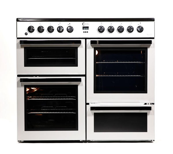 FLAVEL MLN10FRS Dual Fuel Range Cooker - Silver & Chrome, Silver