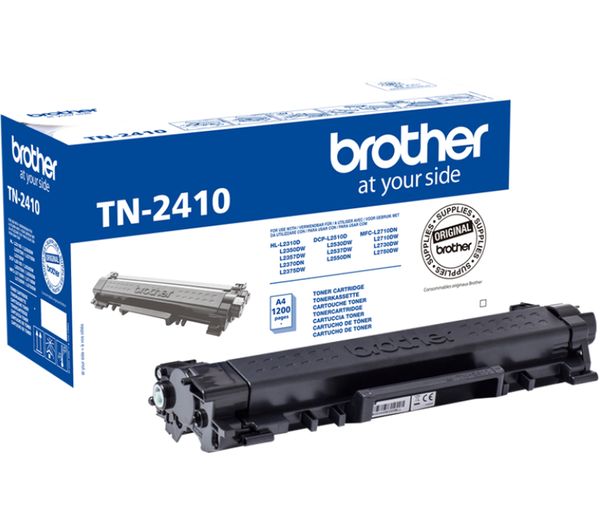 BROTHER TN2410 Black Toner Cartridge, Black