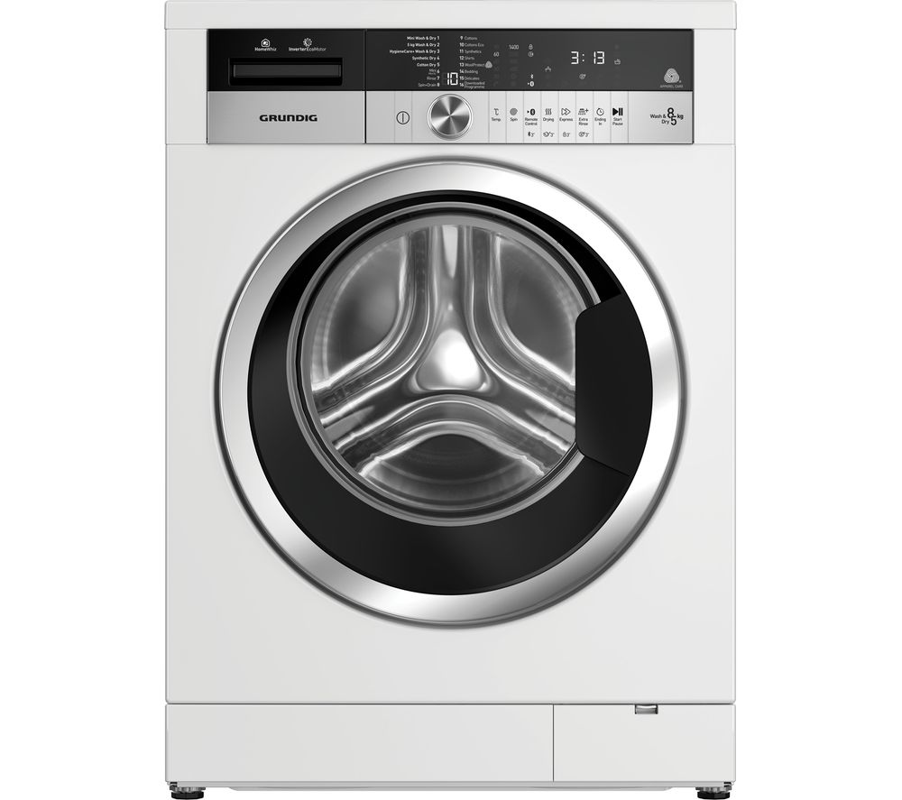 GWD38400CW Bluetooth 8 kg Washer Dryer - White, White