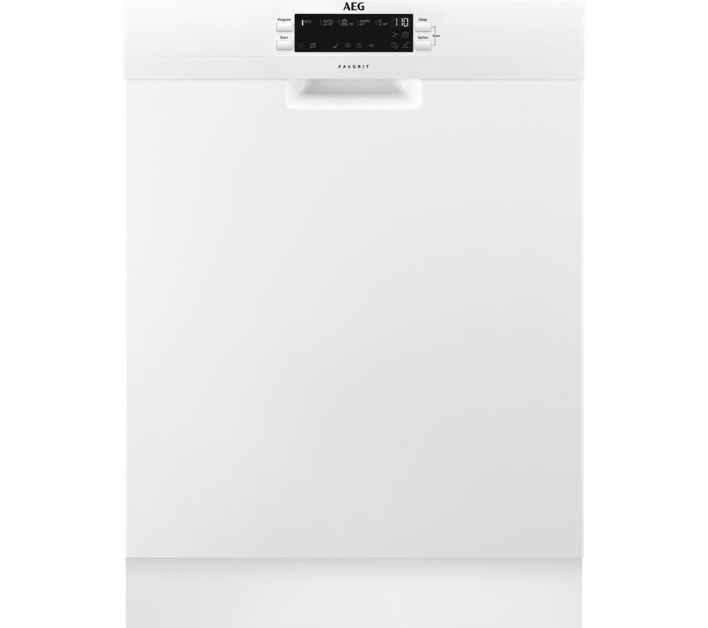 AEG FFB53940ZW Full-size Dishwasher - White, White