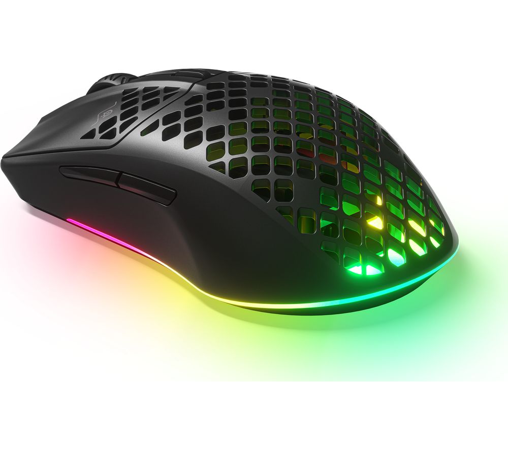 STEELSERIES Aerox 3 RGB Wireless Optical Gaming Mouse, Black