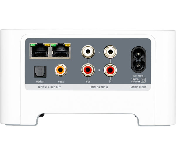 SONOS CONNECT Wireless Multi-Room Stereo Adaptor, White