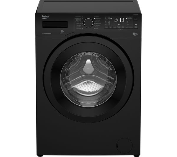 Beko Washer Dryer WDX8543130B  - Black, Black