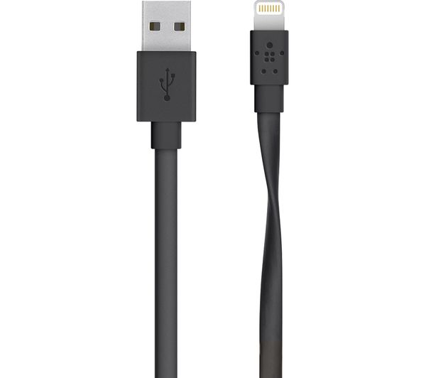 BELKIN Flat USB to 8-Pin Lightning Adapter Cable - 1.2 m
