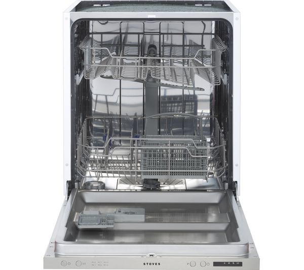 STOVES ST SDW60 Full-size Integrated Dishwasher - Stainless Steel, Stainless Steel