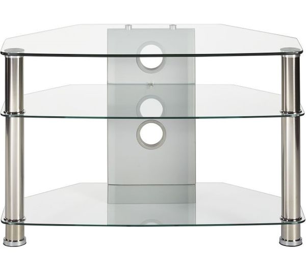 MMT Jet CL-800 TV Stand - Clear Glass