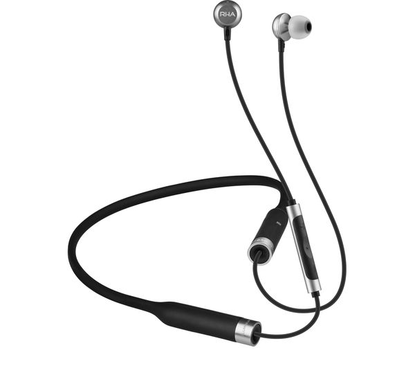 RHA MA650 Wireless Bluetooth Headphones - Black & Silver, Black