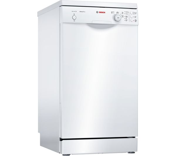 BOSCH Serie 2 SPS24CW00G Slimline Dishwasher - White, White