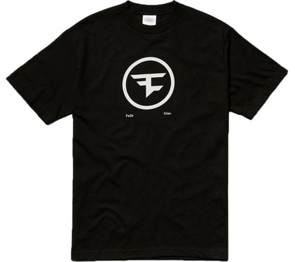 ESL Faze Circle Logo T-Shirt - Large, Black, Black