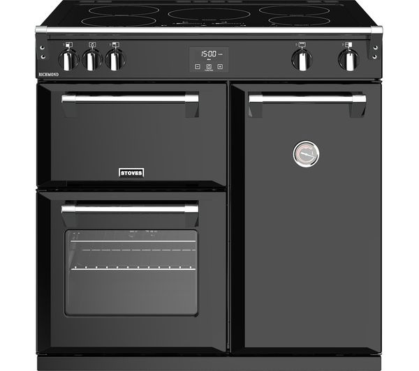 STOVES Richmond 900Ei 90 cm Electric Induction Range Cooker - Black, Black