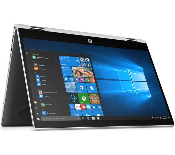 HP Pavilion x360 14-cd0505sa 14" Intelu0026regCore i5 2 in 1 - 128 GB SSD, Silver, Silver