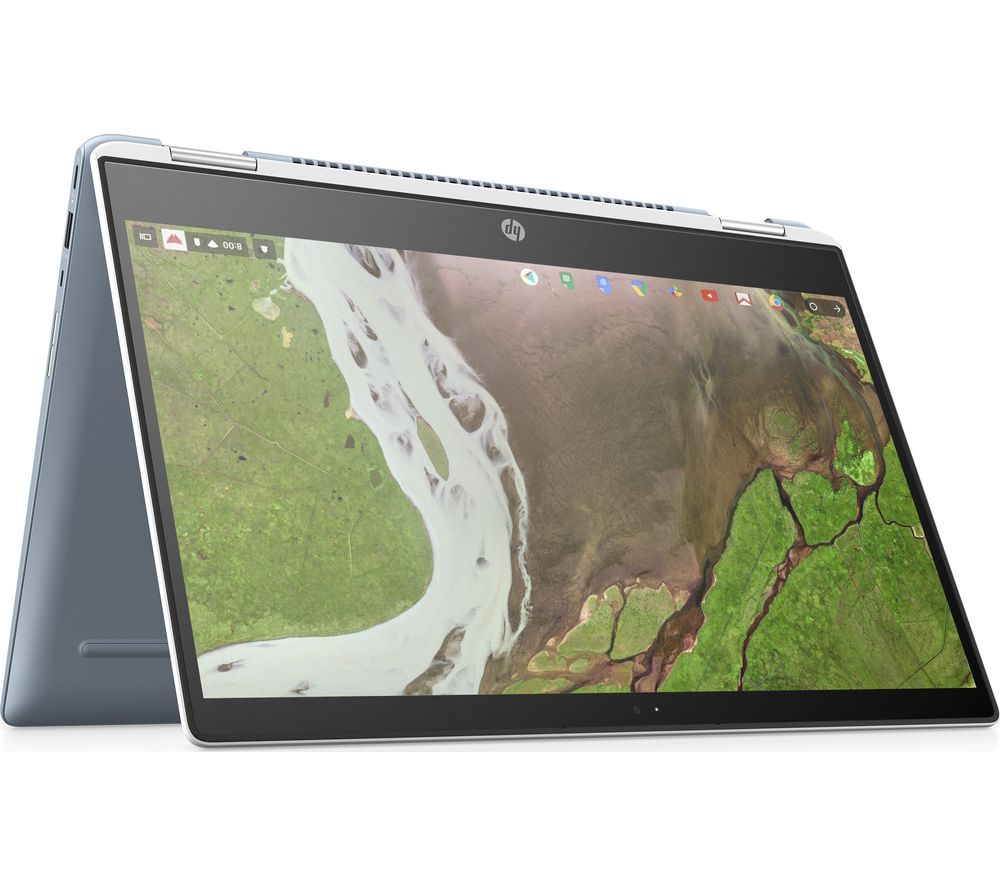 HP x360 14" 2 in 1 Chromebook - Intelu0026regPentium, 32 GB eMMC, White, White