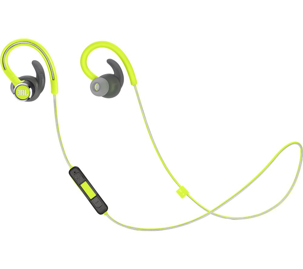 JBL Reflect Contour 2 Wireless Bluetooth Sports Earphones - Lime Green, Lime