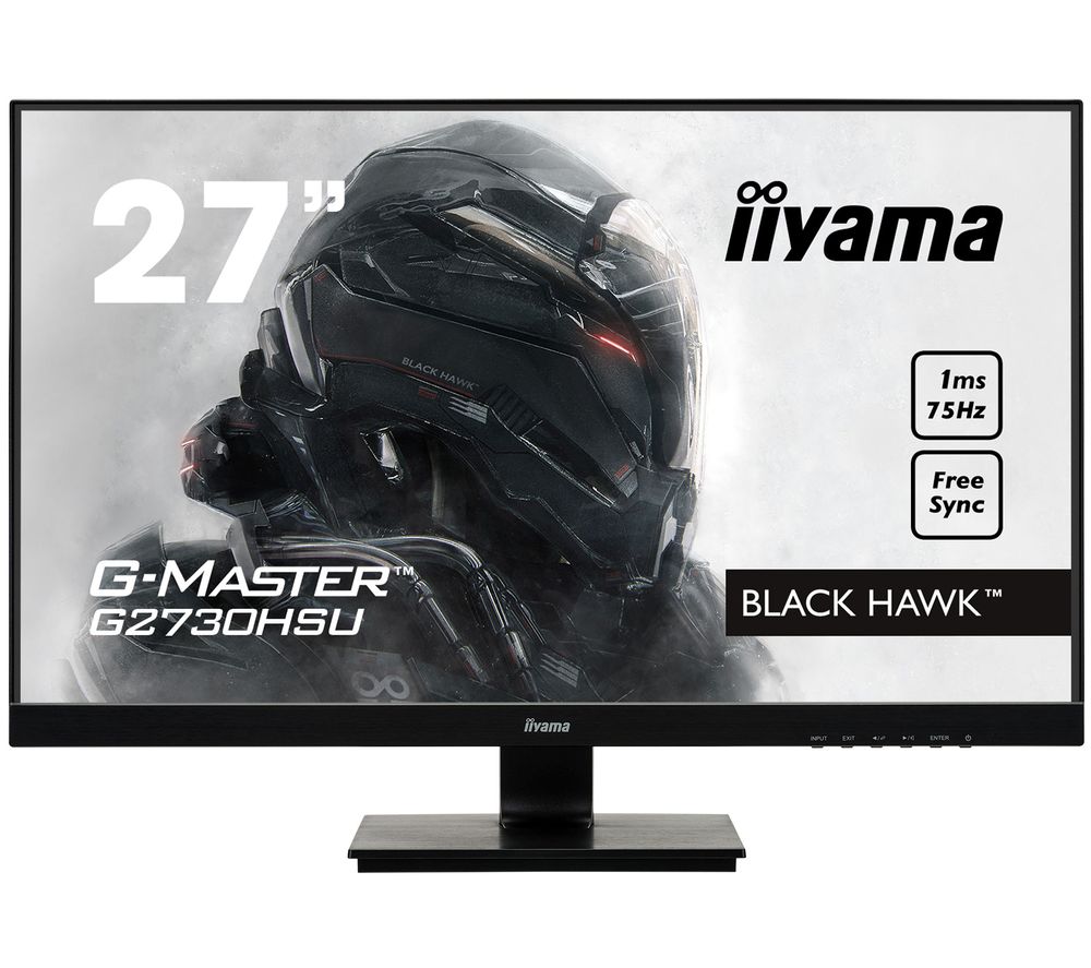 IIYAMA G-MASTER Black Hawk G2730 Full HD 27" TN LCD Gaming Monitor - Black, Black