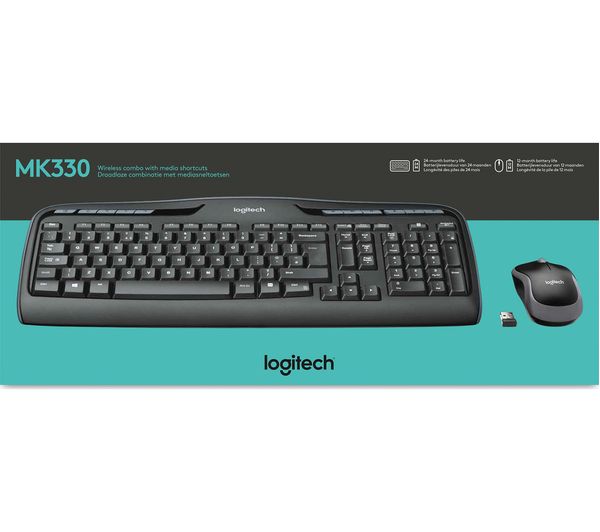 LOGITECH MK330 Wireless Keyboard & Mouse Set