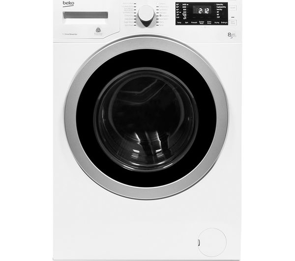 Beko Washer Dryer WDX8543130W  - White, White