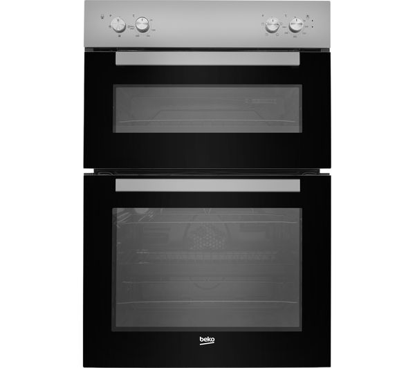 BEKO BXDF21000S Electric Double Oven - Silver, Silver