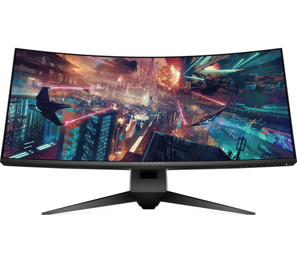 ALIENWARE AW3418DW Quad HD 35" Curved LED Gaming Monitor - Black, Black