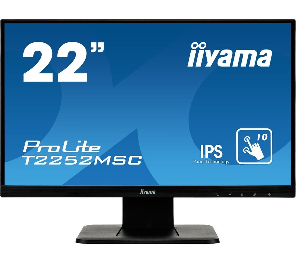 IIYAMA ProLite T2252MSC-B1 Full HD 22" LCD Touchscreen Monitor - Black, Black