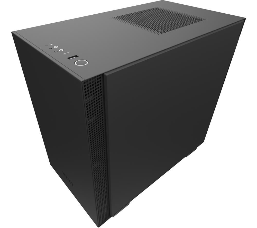 NZXT H210 Mini-ITX Mini Tower PC Case - Black, Black