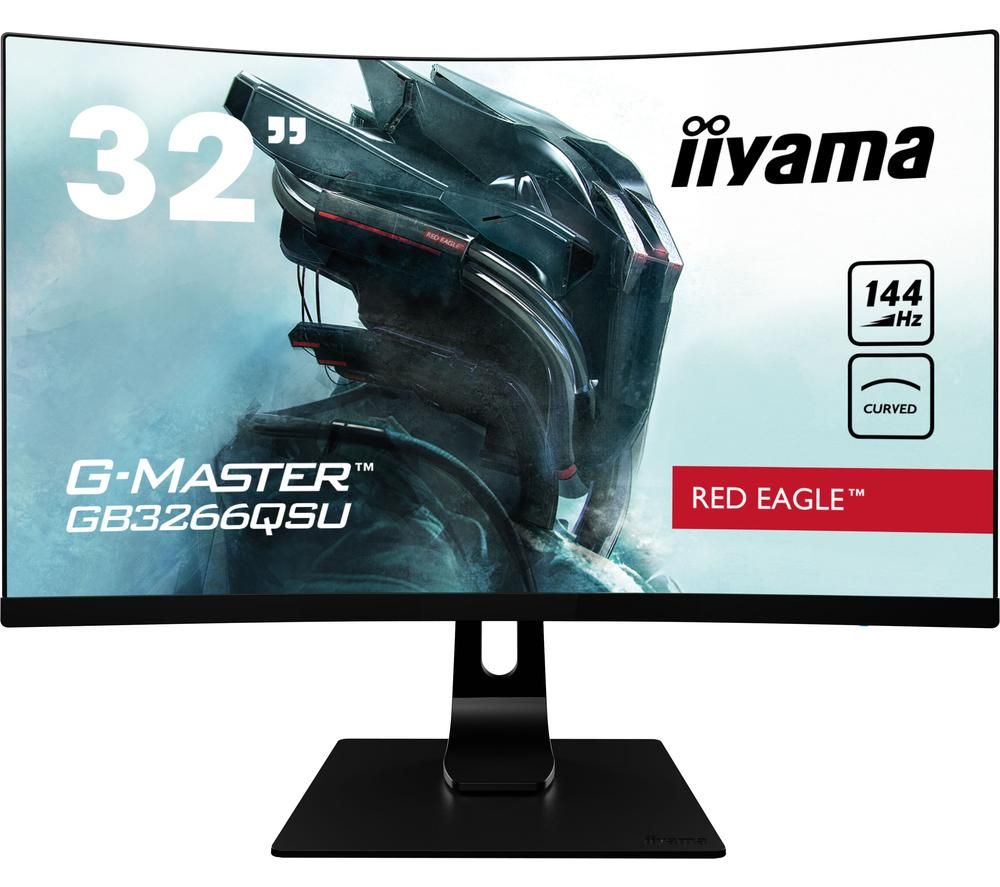 IIYAMA G-MASTER Red Eagle GB3266 Quad HD 32" Curved VA LED Gaming Monitor - Black, Red