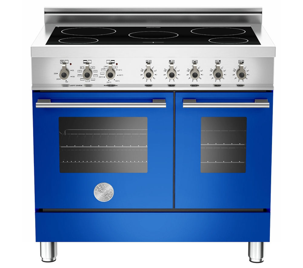 BERTAZZONI Professional 90 W90INDMFEBL Electric Induction Range Cooker - Blue, Blue