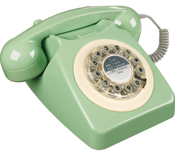 WILD & WOLF 746 Corded Phone - Swedish Green, Green