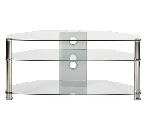 MMT Jet CL-1000 TV Stand - Clear Glass