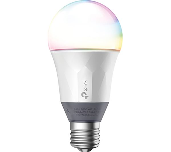 Tp-Link LB130 Smart WiFi LED Bulb with Colour Changing Hue - E27 with B22 Adapter