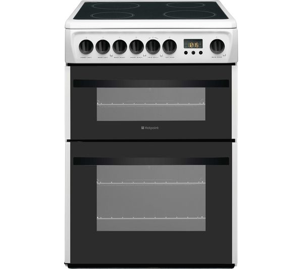 HOTPOINT Newstyle DCN60P 60 cm Electric Ceramic Cooker - White, White