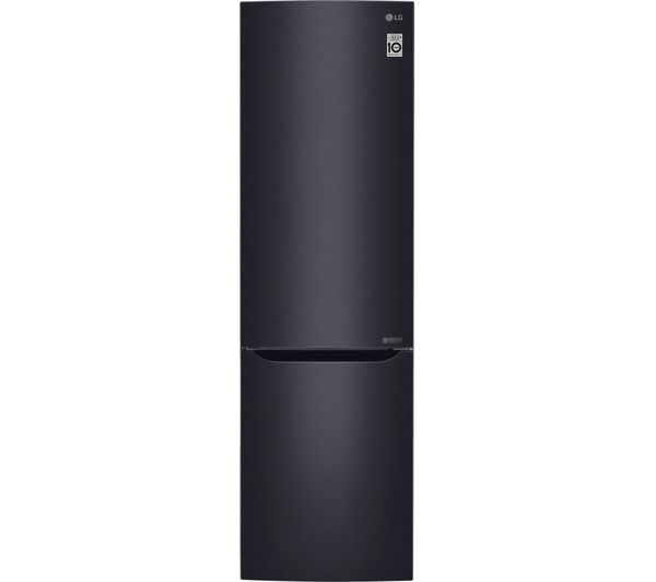 LG GBB60MCGFS 70/30 Fridge Freezer - Black, Black