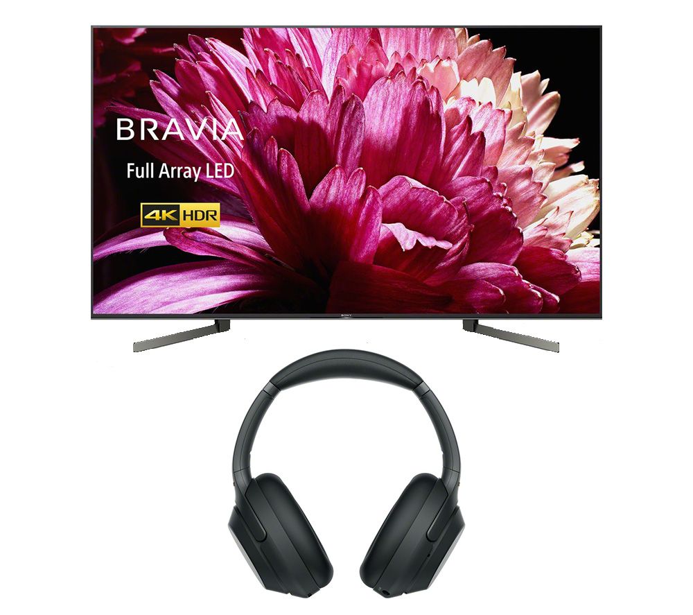 55" SONY BRAVIA KD55XG9505BU  Smart 4K Ultra HD HDR LED TV & Wireless Noise-Cancelling Headphones Bundle