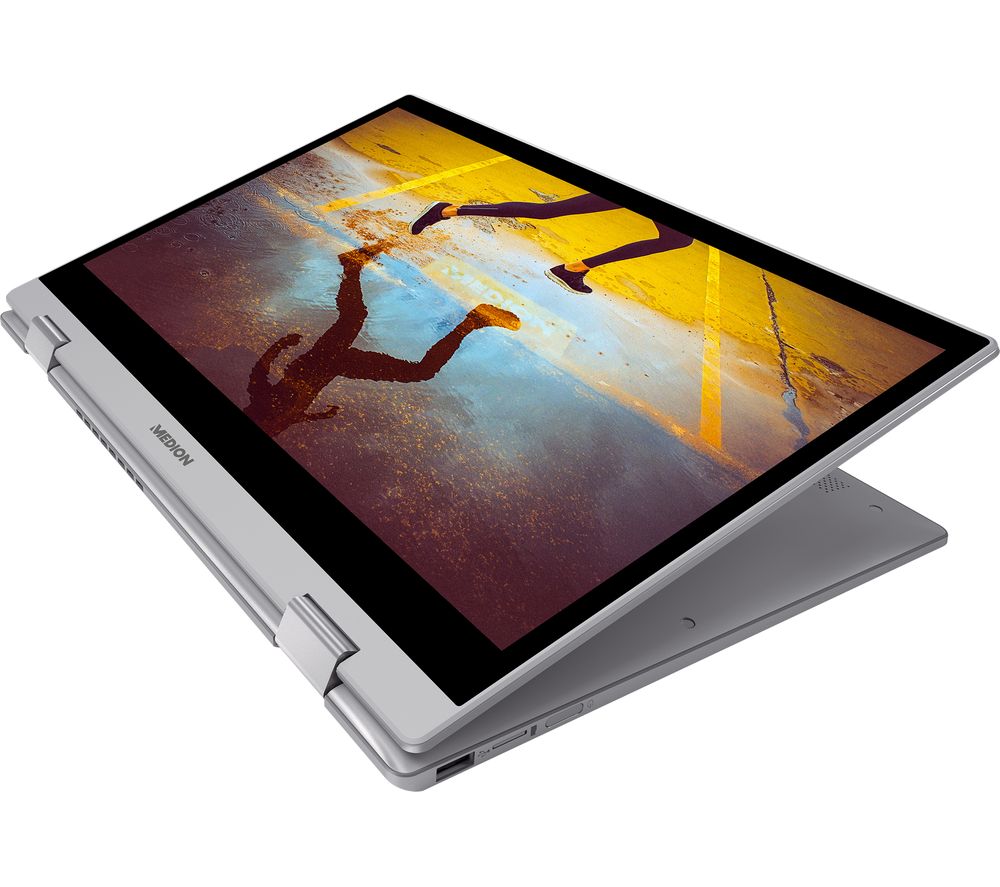MEDION AKOYA S4403 14 Intel®Core i5 2 in 1 Laptop - 512 GB SSD, Silver, Silver/Grey