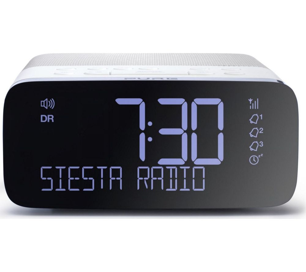 Siesta Rise DAB Clock Radio - White, White