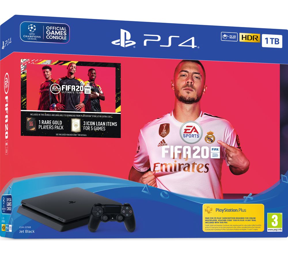 SONY PlayStation 4 with FIFA 20 - 1 TB