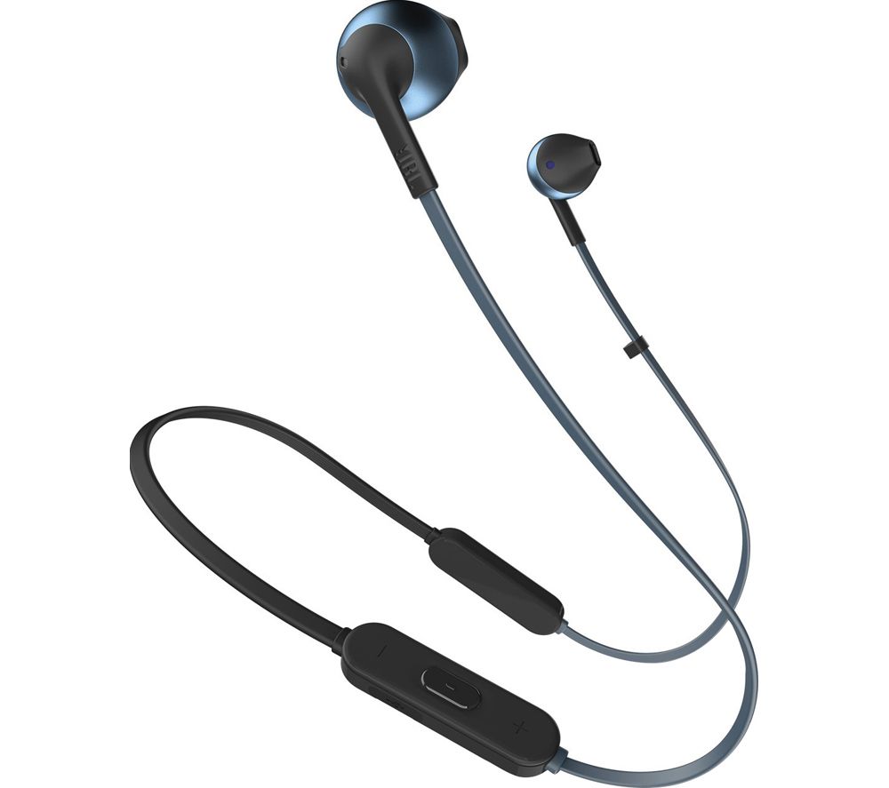 JBL Tune 205BT Wireless Bluetooth Earphones - Blue, Blue