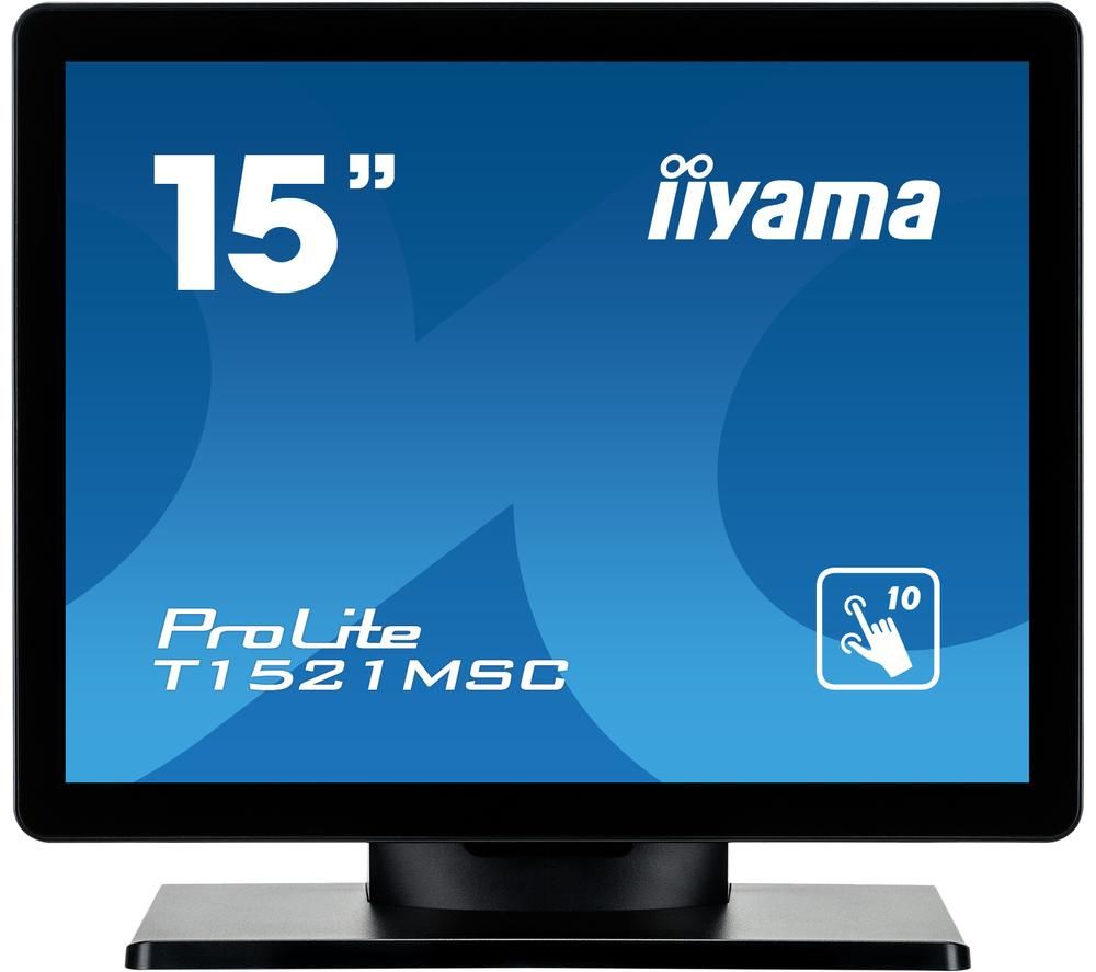 IIYAMA ProLite T1521MSC-B1 15” LCD Touchscreen Monitor - Black, Black